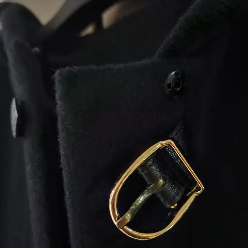 [BUNJANG] Dark Navy Hooded Wool Coat (Size 55) / 여성 다크네이비 후드 울코트(55싸이즈)