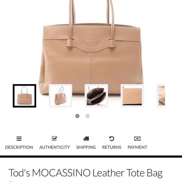 [BUNJANG] Tods Mocha Shoulder &amp; Tote Bag Burgundy / 토즈 tods 모카치노 숄더 및 토트백 버건디 색상