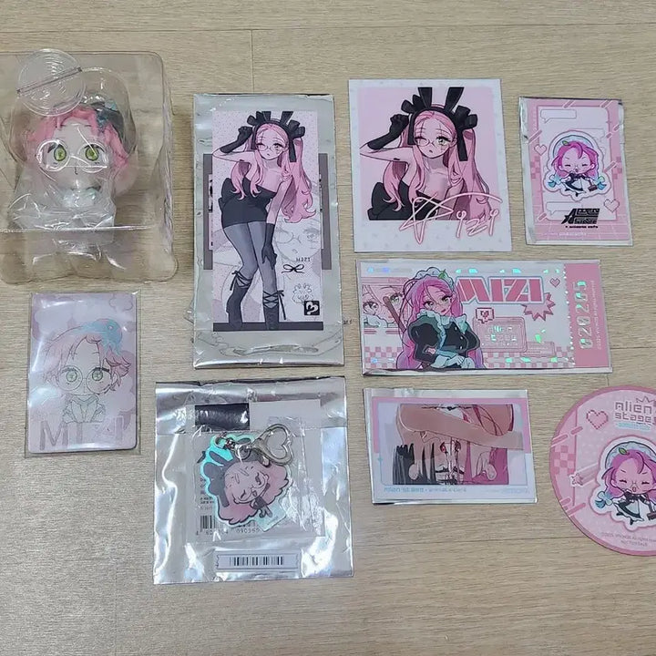 [BUNJANG] ATEEZ Mingi Baby Figure Ticket Keyring Bundle Set / 에이스테 미지 일괄 판매 베이비 피규어 티켓 키링
