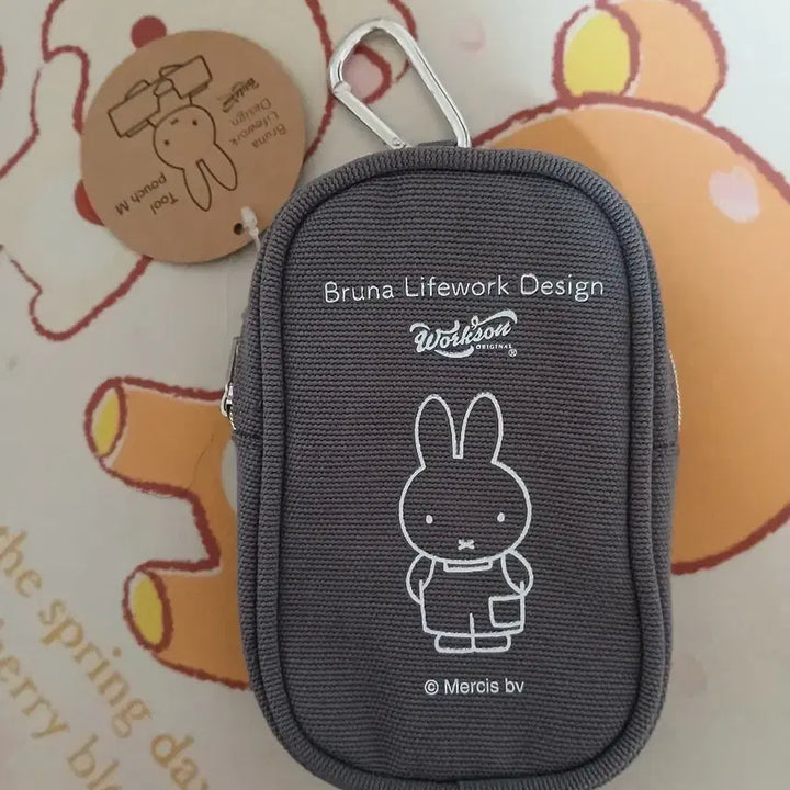 [BUNJANG] Miffy Pouch M Gray / (정품)미피 파우치 M 그레이