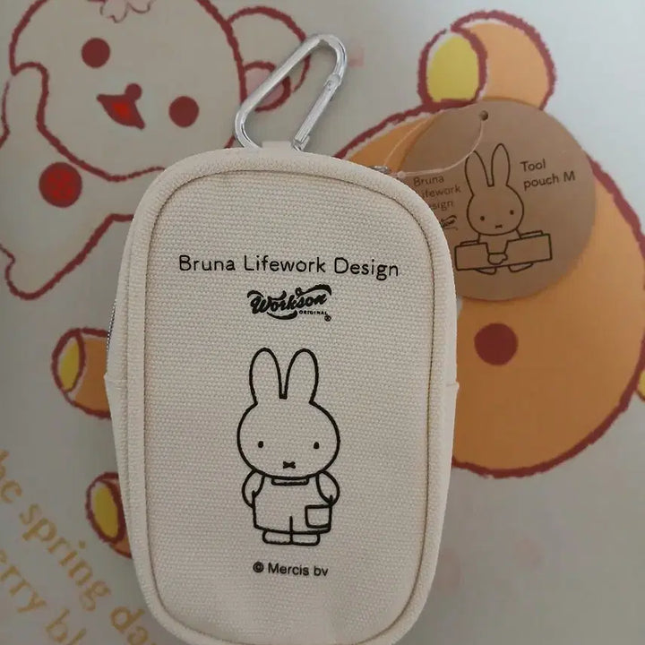 [BUNJANG] Miffy Pouch M Beige / (정품)미피 파우치 M 베이지