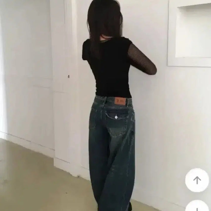 [BUNJANG] Bae173 Denim Wide Pants / 백포켓 데님 워싱 와이드 팬츠
