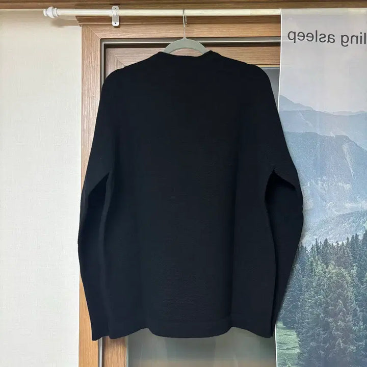 [BUNJANG] Stone Island Patch Sweater Black / [XL] 24FW 스톤아일랜드 와펜 스웨터 블랙