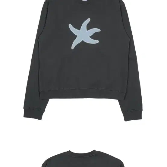 [BUNJANG] The Coldest Moment Starfish Charcoal M Size Sweatshirt / 더콜디스트모먼트 TCM starfish 맨투맨 차콜 M