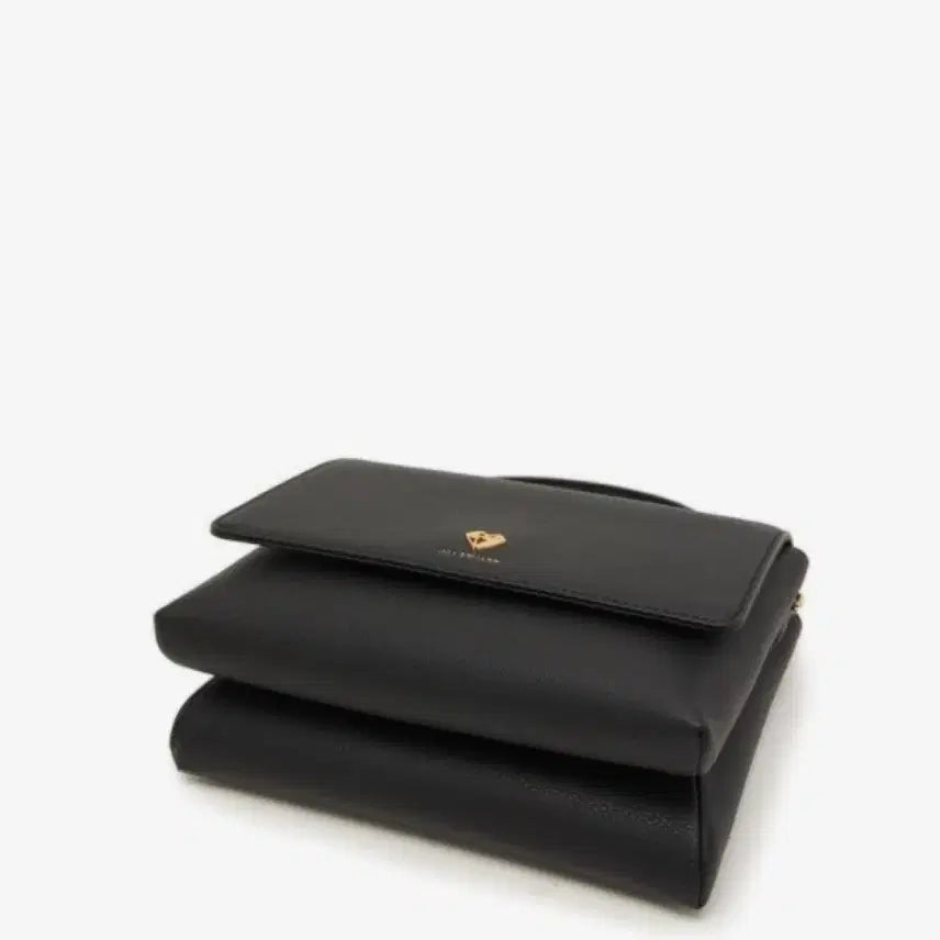 [BUNJANG] Jill Stuart Black Diamond Logo Crossbody Bag S / (실착 1회) 질스튜어트 블랙 다이아 로고 크로스백 S