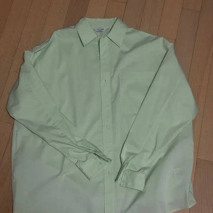 [BUNJANG] KUME Winkle Pre Overfit Shirt Lime / KUME 쿠메 / 윙클 프리 오버핏 셔츠 / 라임