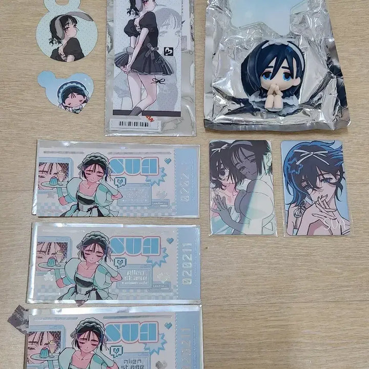 [BUNJANG] Dreamcatcher Sua Decora Figure Bundle Set / 에이스테 수아 일괄 판매 데코라 피규어 티켓 포카