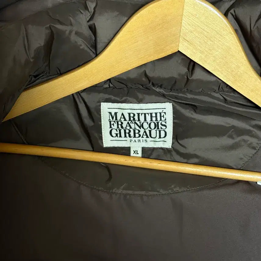 [BUNJANG] Marithe Francois Girbaud Detachable Down Jacket Brown XL / 마리떼 프랑소와 저버 / 디테처블 다운 자켓 / 브라운 / XL