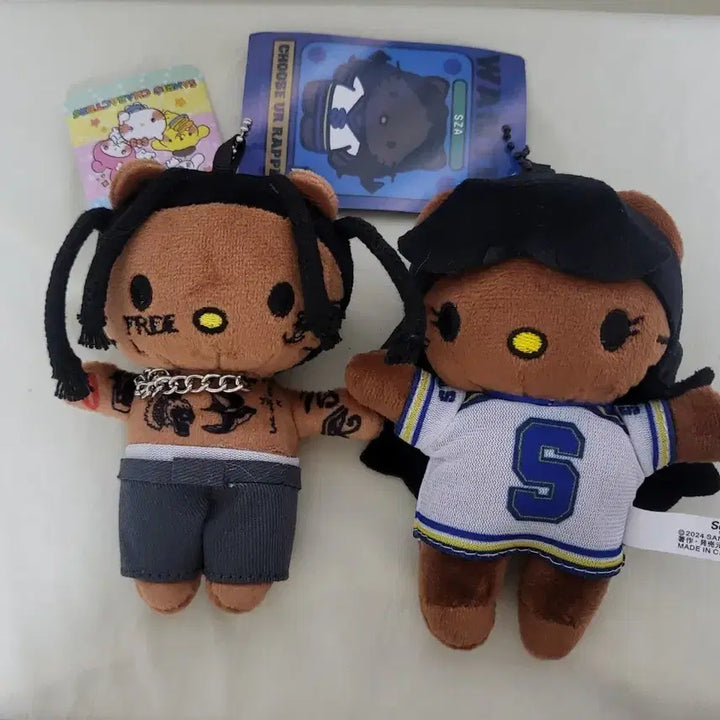 [BUNJANG] Hello Kitty Travis Scott Doll Keyring Set / 헬로키티 트래비스스캇 인형 키링 세트