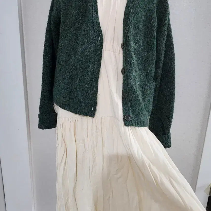 [BUNJANG] Rocket Punch Juri Shirring String Dress 105cm / 로버블 제이니셔링 스트링  원피스 길이105