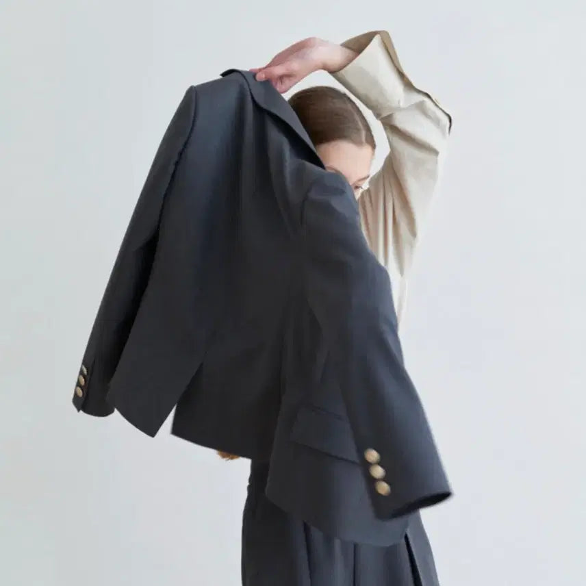 [BUNJANG] BLW Gold Button Classic Wool Jacket (Size 55-66) / 블루워시(BLW) 골드버튼 클래식 울자켓 55-66