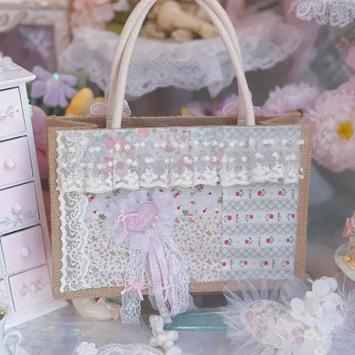 [BUNJANG] Handmade Patchwork Tote Bag / 핸드메이드 패치워크 토트백