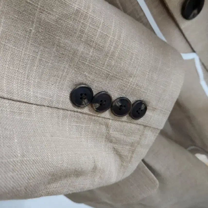 [BUNJANG] Linen Blazer / 헬더 베이지 린넨100 블레이저s 기장 76 팔길이 55 정도