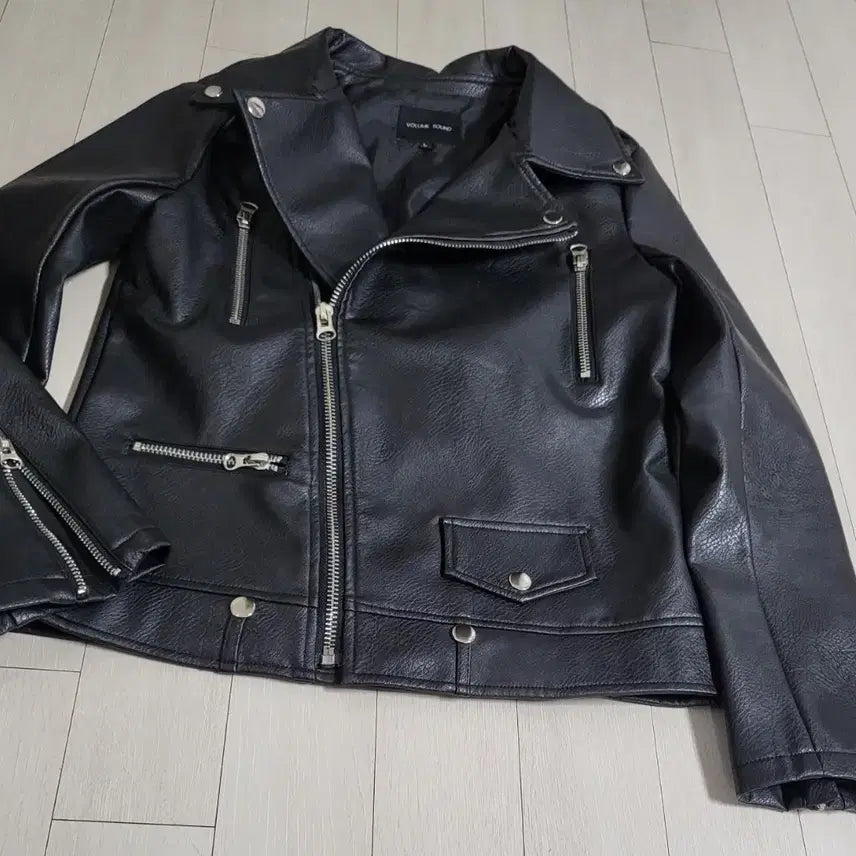 [BUNJANG] Volume Sound Leather Rider Jacket L / Volume Sound 레더 라이더 자켓 L 미사용