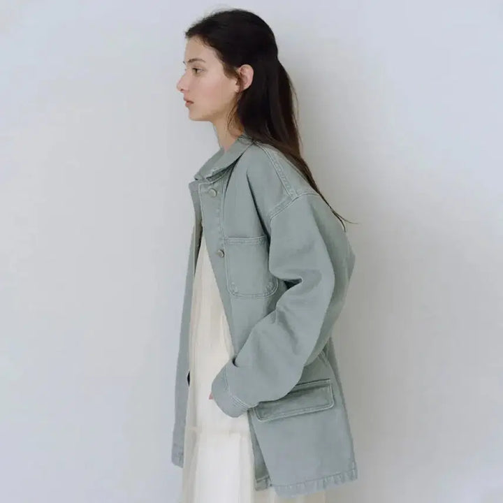 [BUNJANG] YooA Denim Work Jacket / 유라고 데님 워크자켓 새상품