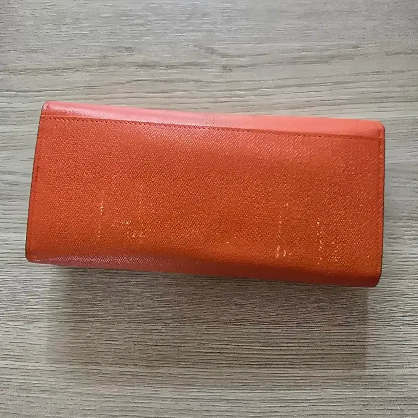 [BUNJANG] Daks Studded Long Wallet / 닥스 오렌지색 스터드 장지갑