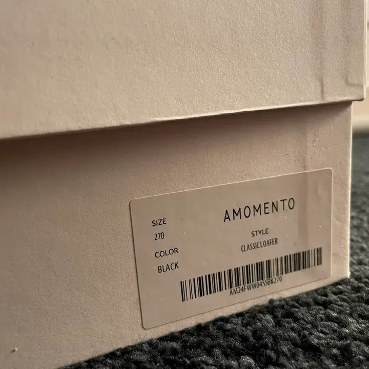 [BUNJANG] AMOMENTO Classic Loafer Black / 270) 아모멘토 클래식 로퍼 블랙