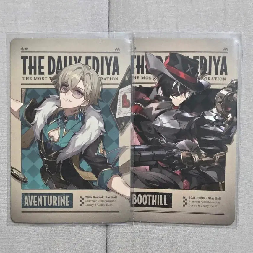 [BUNJANG] Star Rail Ediya Collaboration Avengeline &amp; Boothill Bundle Set Photocard / (일괄)스타레일 이디야 콜라보 어벤츄린 부트힐 포토카드