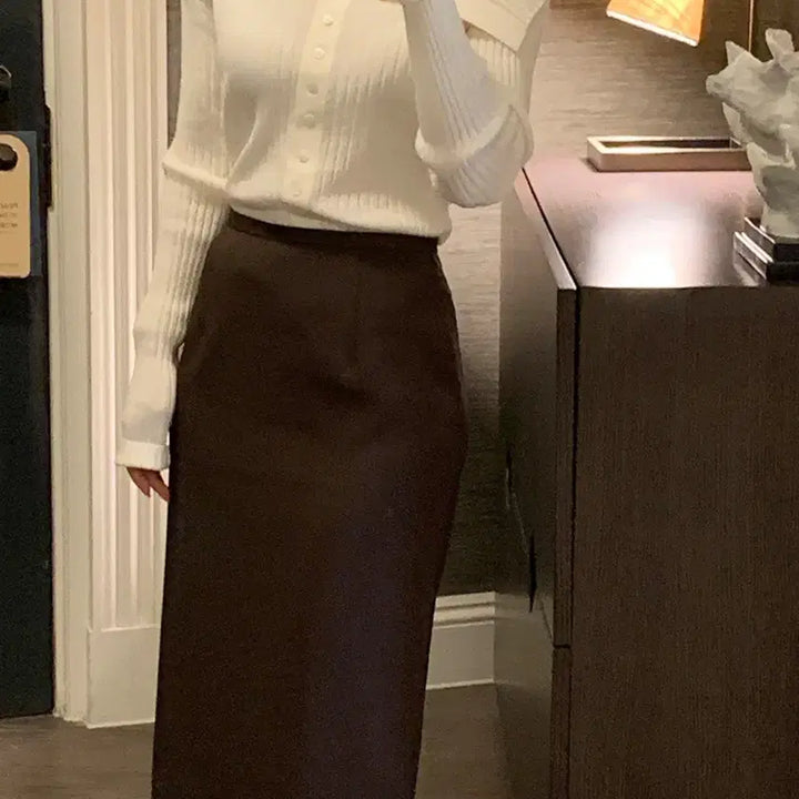 [BUNJANG] Around율 Simply Skirt - Beige S / 어라운드율 심플리 스커트 - 베이지 , S