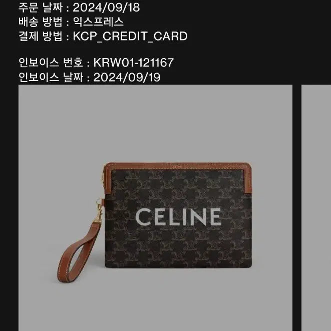 [BUNJANG] CELINE Small Cuir Triomphe Strap Pouch / CELINE 셀린느 스몰 퀴르 트리옹프 스트랩 파우치(상태S급)