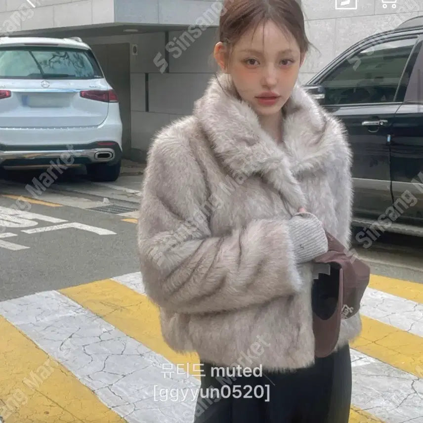 [BUNJANG] Eco Fur Jacket / 고급) 에코퍼 페이크퍼 jk , 밍크 폭스퍼, 털빠짐x