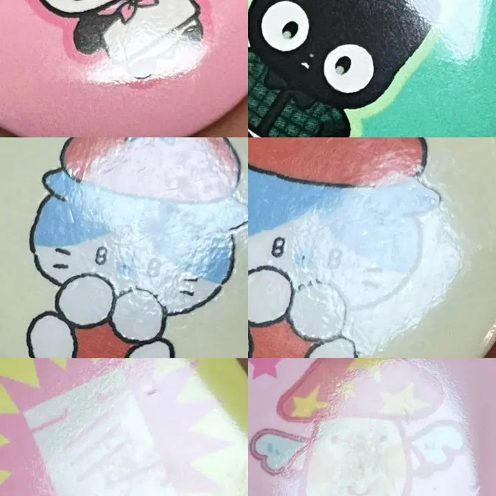 [BUNJANG] Bundle Set Illustrated Character Badge / (일괄) 일러스트 캐릭터 핀버튼 캔뱃지 (서티, 무디클럽, 안경만두 등)