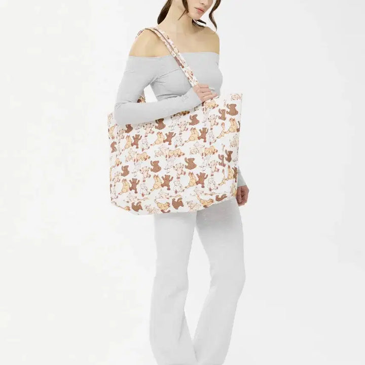 [BUNJANG] Glony Teddy Tote Bag / 글로니 테디 토트 백