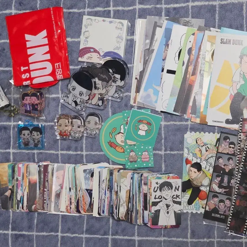 [BUNJANG] Slam Dunk Various Goods Bundle Set / 슬램덩크 굿즈 대량 판매 (포토카드/아크릴/코롯토/엽서)