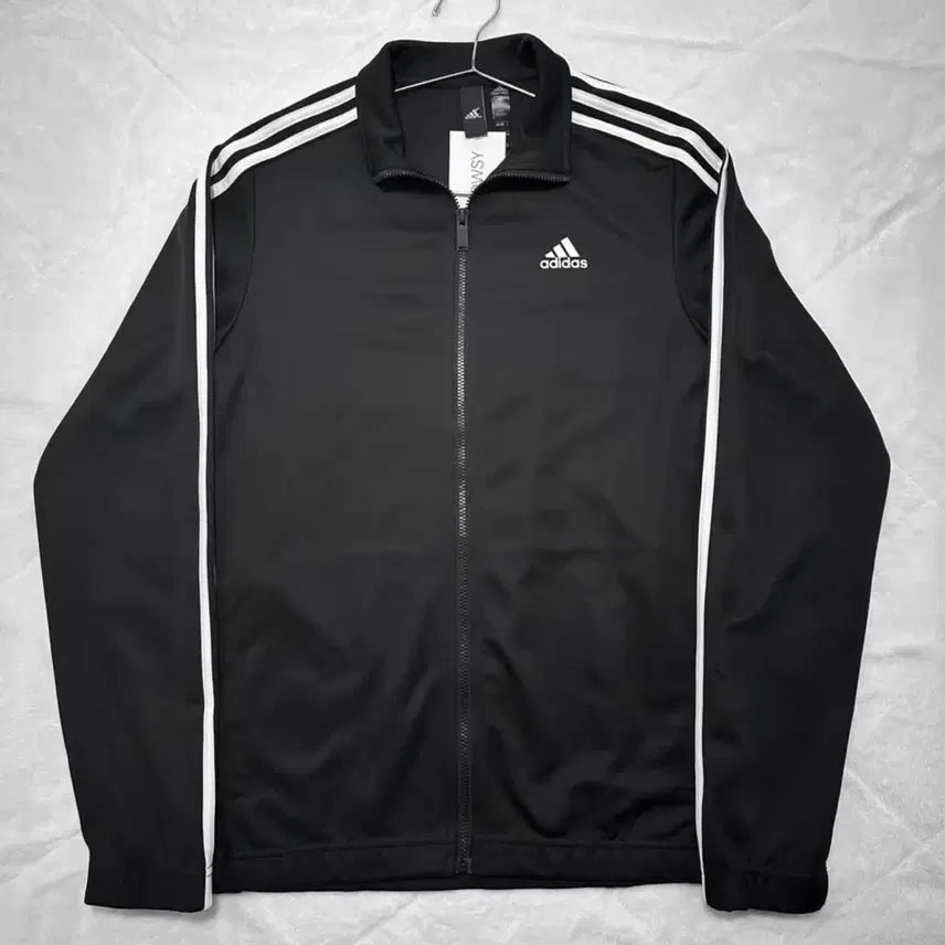 [BUNJANG] Adidas Black Three Stripes Track Top / 아디다스 블랙 삼선 트랙탑