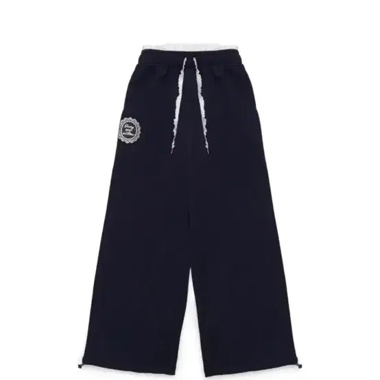 [BUNJANG] Jenioverwillow Frill Needle Pants - Navy - Stacy Sieun Worn / 스테이시 시은 착용) 제니오버윌로우 Frill Needle Pants