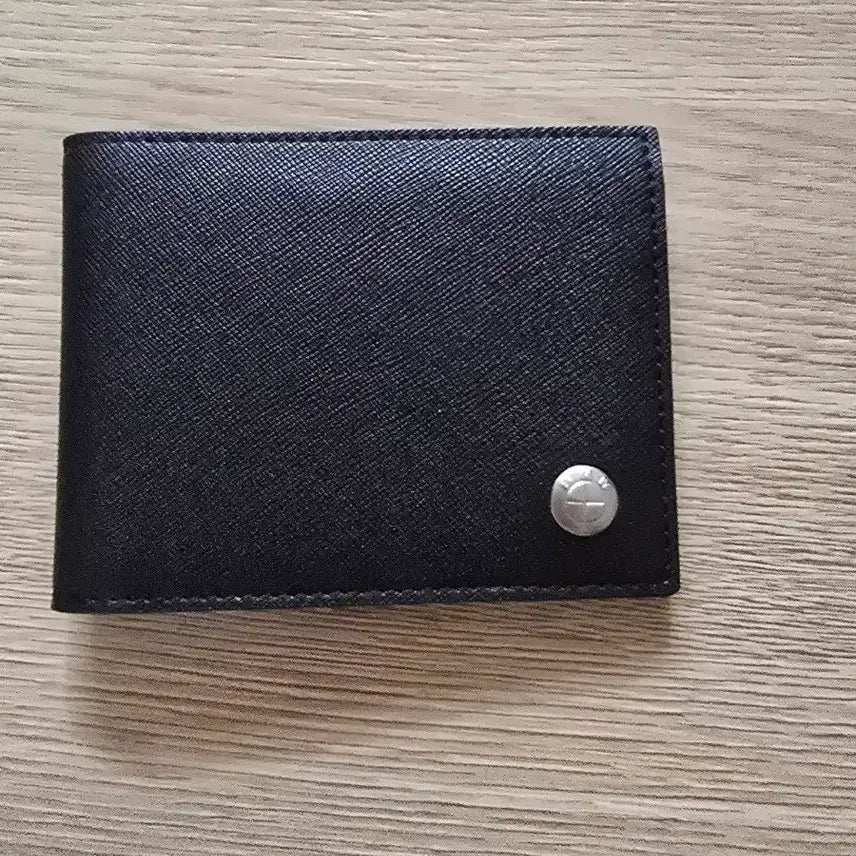 [BUNJANG] BMW Leather Bifold Wallet / BMW 블랙 가죽 반지갑
