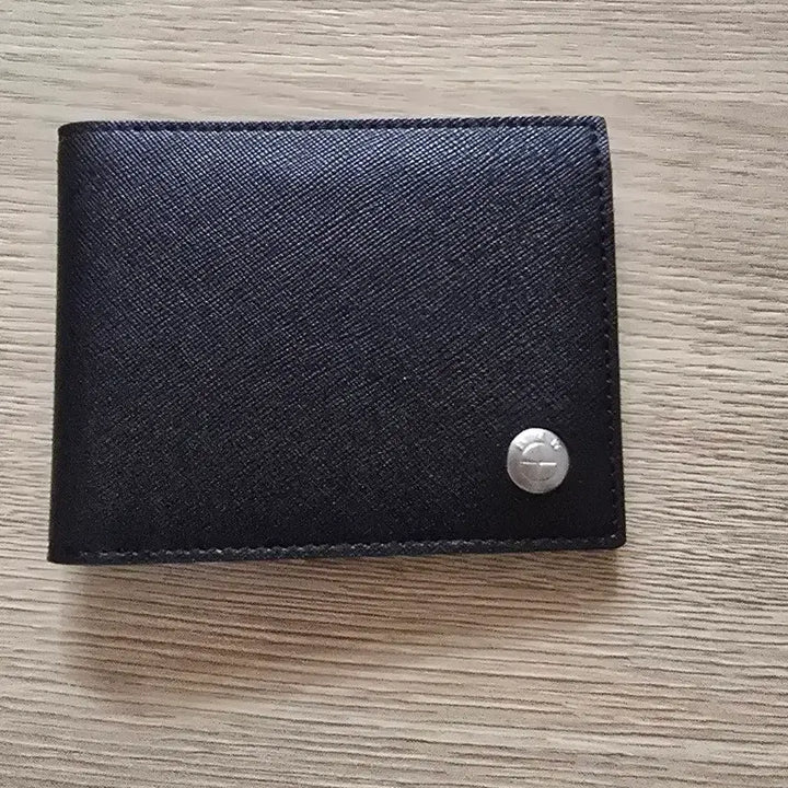 [BUNJANG] BMW Leather Bifold Wallet / BMW 블랙 가죽 반지갑