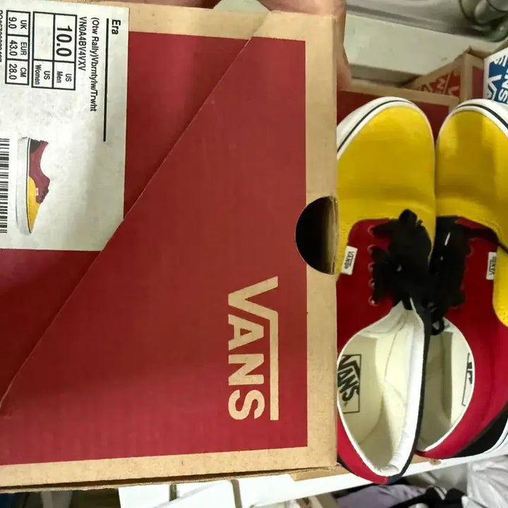 [BUNJANG] Vans Black Red Sneakers / (280)반스 검노빨 컬러 슈즈