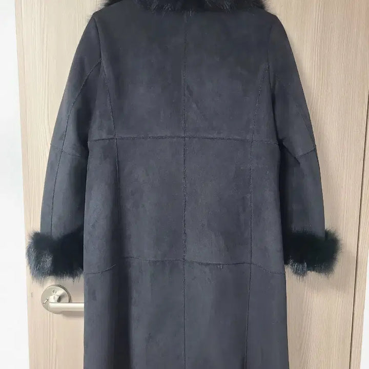 [BUNJANG] KASIBADY Black Natural Fox Fur Mustang Coat / KASIBADY 블랙 천연모피 여우털 무스탕 코트