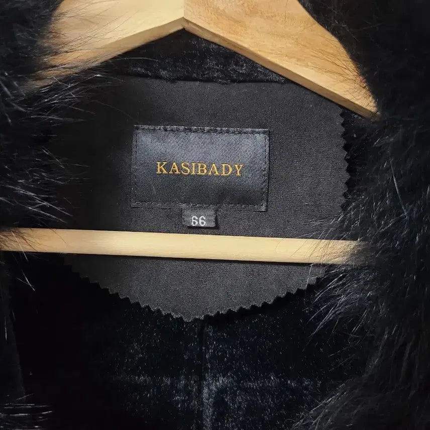 [BUNJANG] KASIBADY Black Natural Fox Fur Mustang Coat / KASIBADY 블랙 천연모피 여우털 무스탕 코트