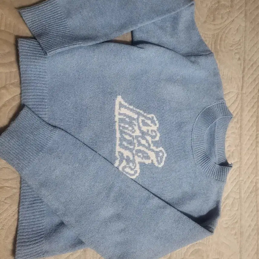 [BUNJANG] Knit Sweater Set (White/Ivory/Blue) / 니트 스웨터 3종 세트 (화이트/아이보리/블루)