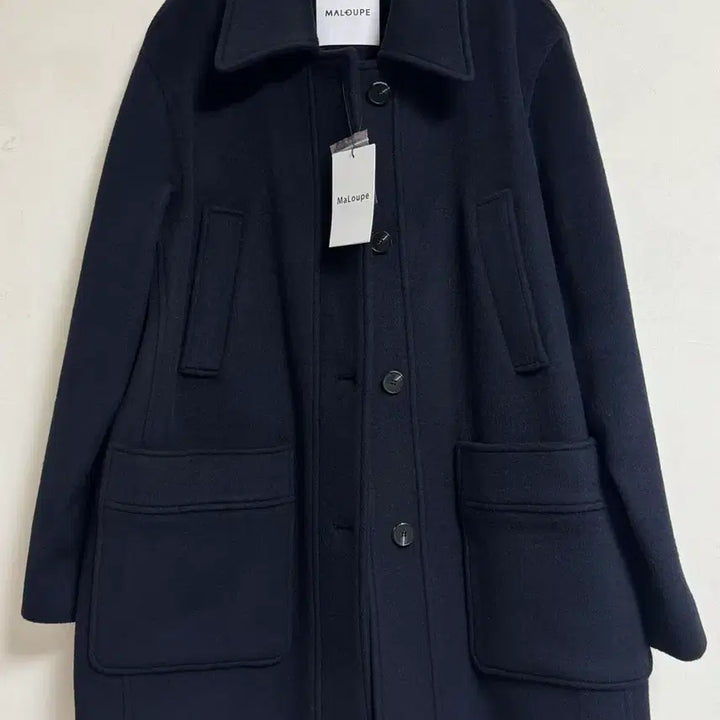 [BUNJANG] Marope Wool Half Coat Navy / 마롭 울 하프코트 네이비 새상품 (348000원)