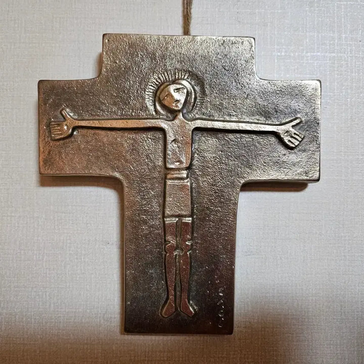 [BUNJANG] Choi Jong Tae Bronze Crucifix Wall Hanging / 최종태 작 벽걸이 십자가 crucifix 청동 Bronze.