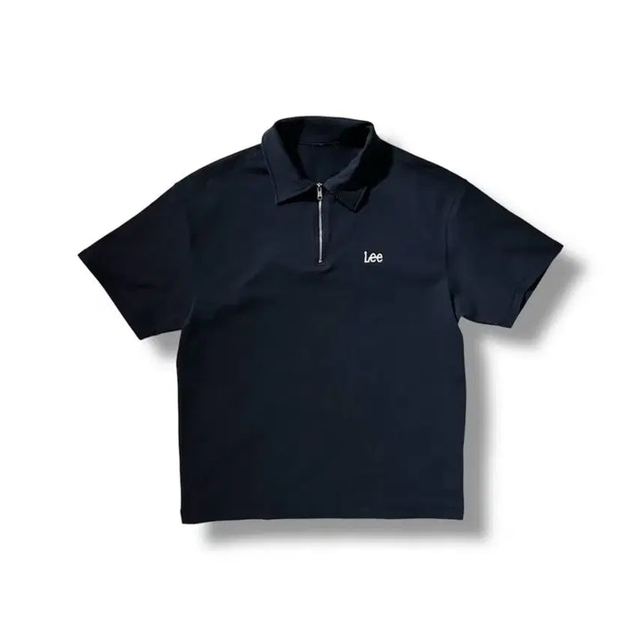[SOLD OUT] Lee 리 반집업 반팔 카라티 피케셔츠 네이비