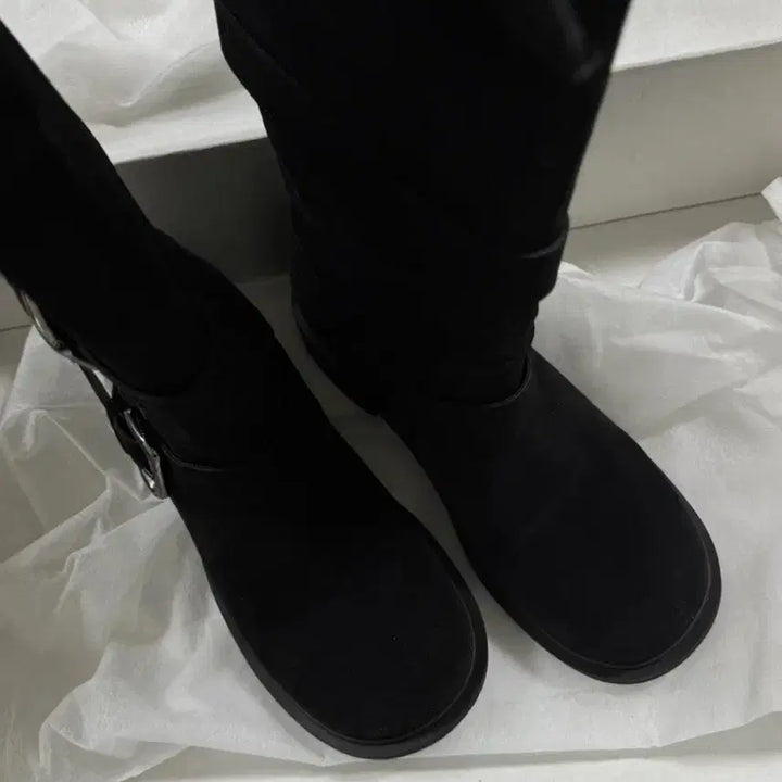 [BUNJANG] Forme Camale 230mm Black Buckle Long Boots / 포멜카멜레 버클 롱부츠 블랙 230 (149000원)