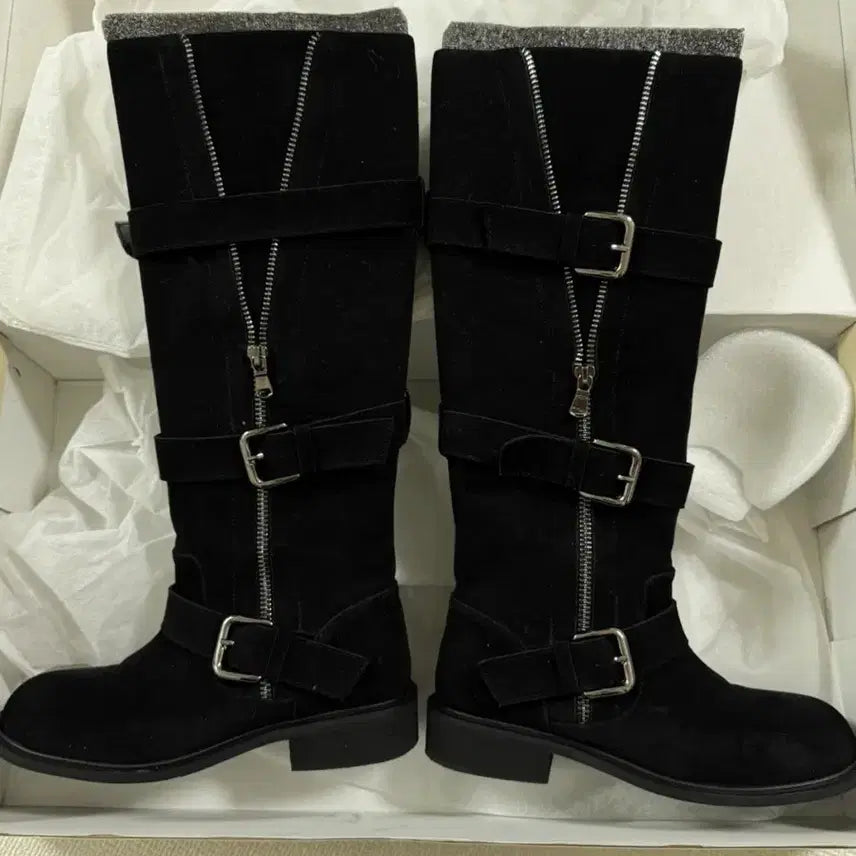[BUNJANG] Forme Camale 230mm Black Buckle Long Boots / 포멜카멜레 버클 롱부츠 블랙 230 (149000원)