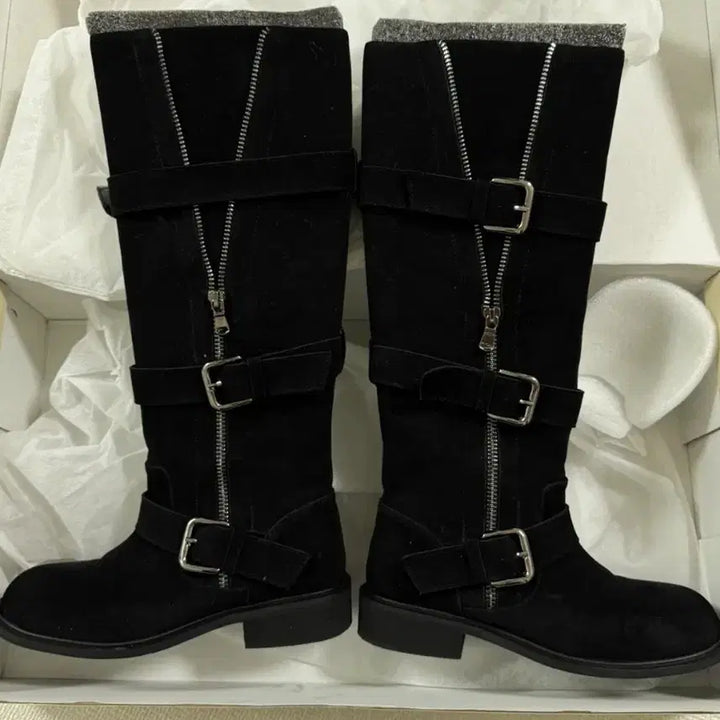 [BUNJANG] Forme Camale 230mm Black Buckle Long Boots / 포멜카멜레 버클 롱부츠 블랙 230 (149000원)
