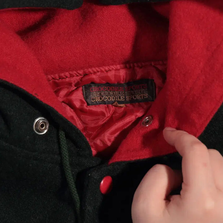 [BUNJANG] Crocodile SPORT Wool Bomber Jacket / 90s Crocodile SPORT 울 봄버자켓 C25