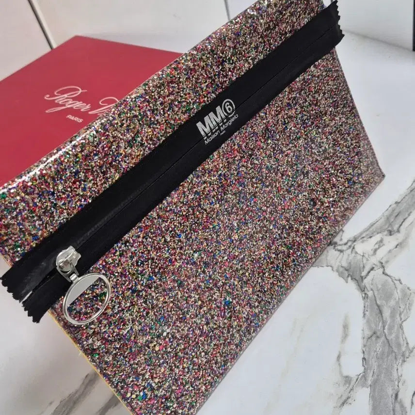 [BUNJANG] MM6 Maison Margiela Glitter Clutch Bag / (정품) 메종마르지엘라 MM6 글리터 클러치백