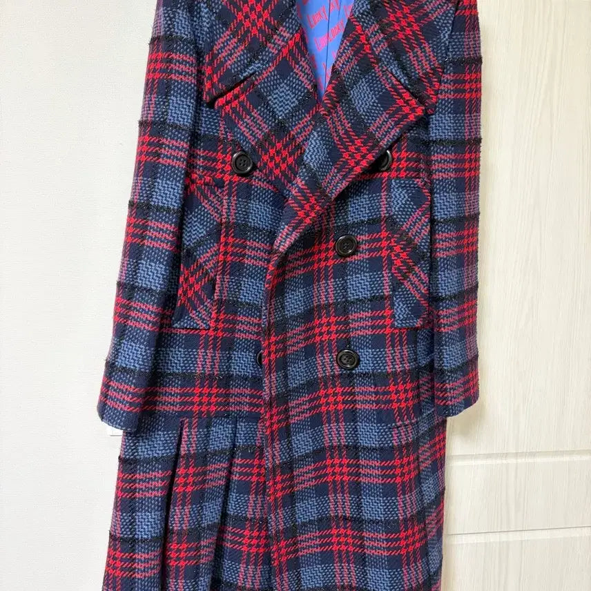 [BUNJANG] Lucky Chouette Check Coat 36 / 럭키슈에뜨 체크 코트 36
