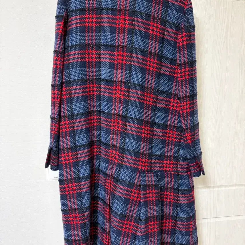 [BUNJANG] Lucky Chouette Check Coat 36 / 럭키슈에뜨 체크 코트 36