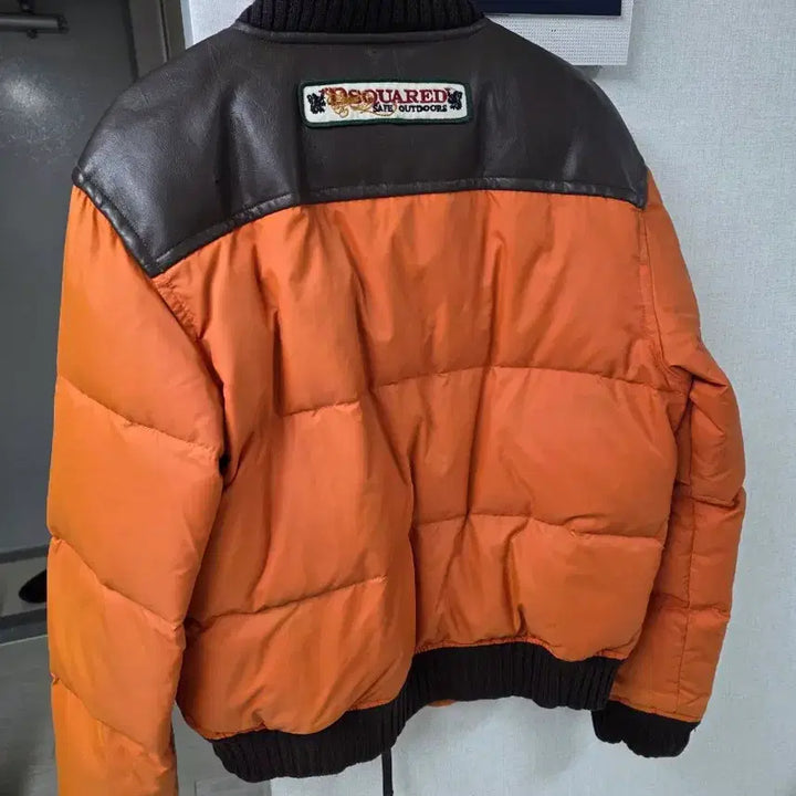 [BUNJANG] DSQUARED2 06 Leather Patch Padded Jacket / 디스퀘어드2 06 패치패딩 50사이즈
