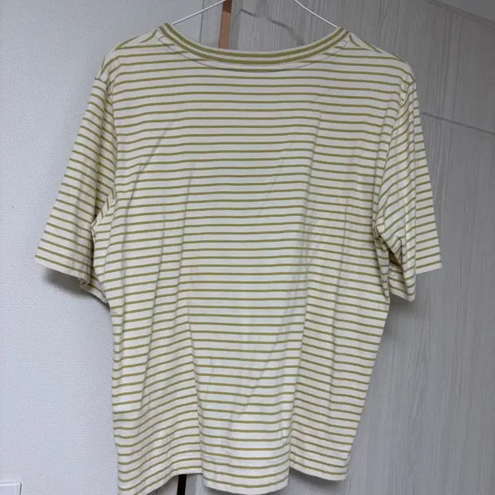 [BUNJANG] Sj Sj Embroidered Stripe T-shirt / 한섬 SjSj 자수 스트라이프 티셔츠 85 (free)