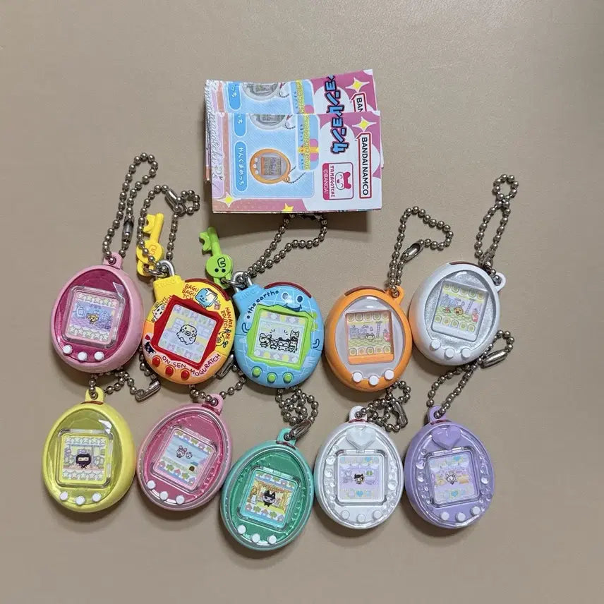 [BUNJANG] Tamagotchi Miniature Charm Collection Vol. 4 Set / 반다이 다마고치 미니어처 참 콜렉션 4탄 10종 풀세트