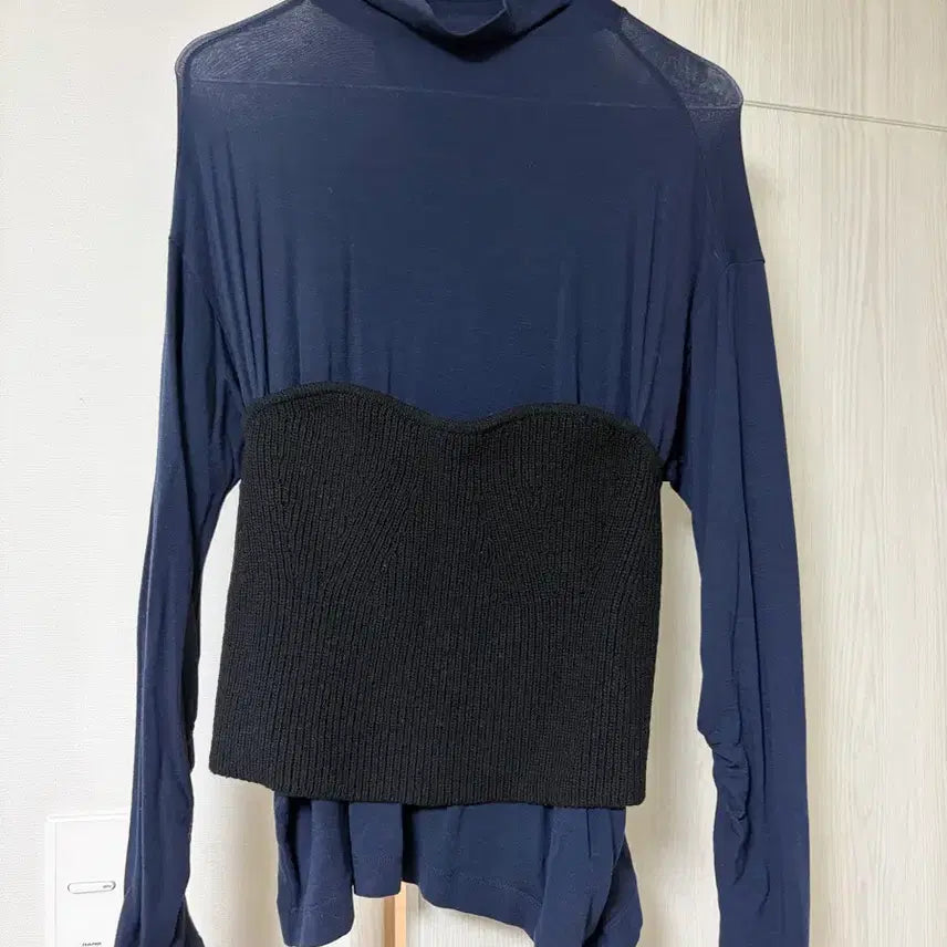 [BUNJANG] System Knit Block Vest Top 82 / 한섬 시스템 니트블록 뷔스티에 탑 82